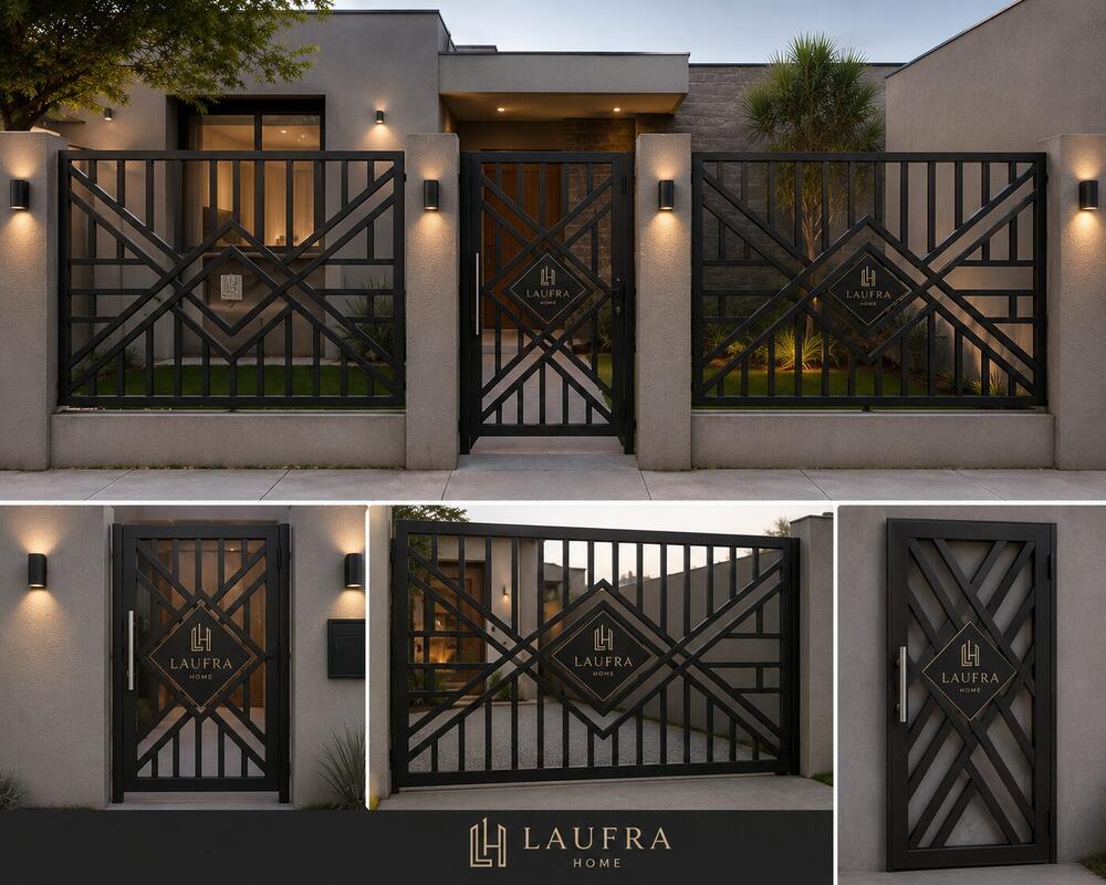 Reja de hierro forjado artesanal fabricada a medida por Laufra Home